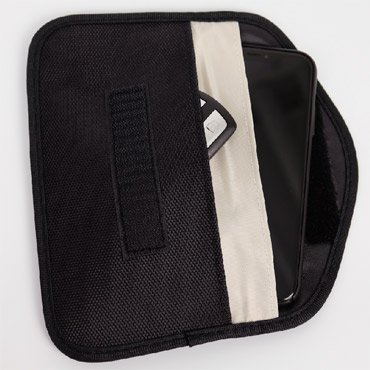 4er-Set RFID-Schutztaschen fürFunk-Autoschlüssel, aus Kunstleder
